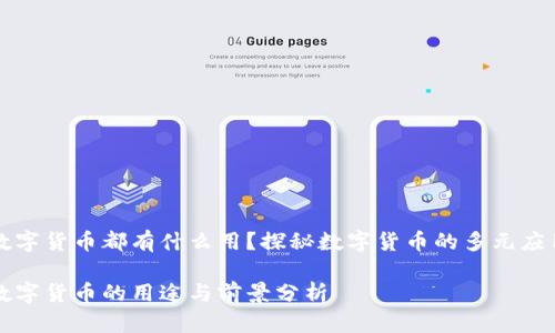 数字货币都有什么用？探秘数字货币的多元应用

数字货币的用途与前景分析